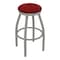 Holland Bar Stool Co 30" Swivel Bar Stool, Nickel Finish, Graph Ruby Seat 80230AN016 - alternate 1